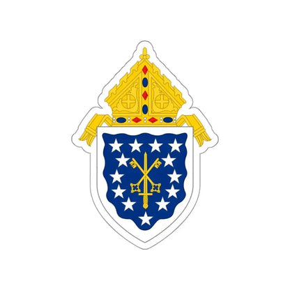 Roman Catholic Diocese of Saint Thomas - STICKER Vinyl Die-Cut Decal White Die-Cut 3 Inch - The Sticker Space