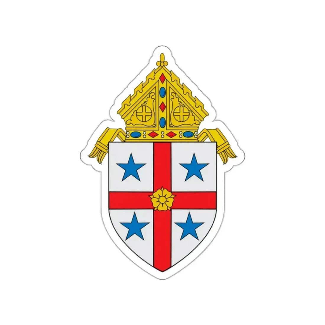 Roman Catholic Diocese of Savannah - STICKER Vinyl Die-Cut Decal White Die-Cut 2 Inch - The Sticker Space