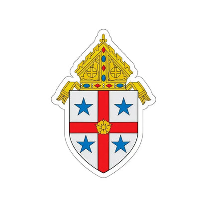 Roman Catholic Diocese of Savannah - STICKER Vinyl Die-Cut Decal White Die-Cut 4 Inch - The Sticker Space