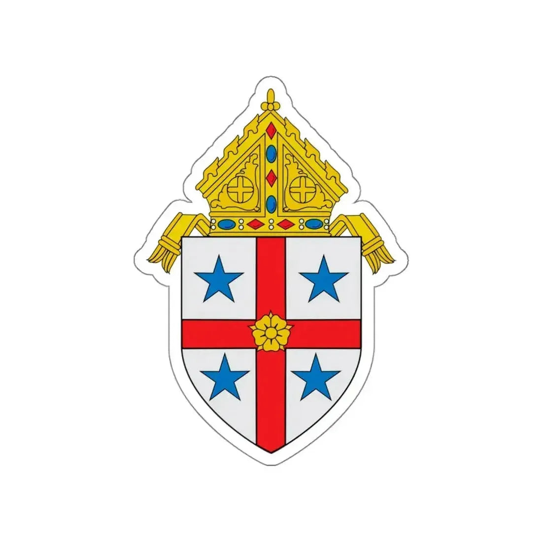 Roman Catholic Diocese of Savannah - STICKER Vinyl Die-Cut Decal White Die-Cut 5 Inch - The Sticker Space