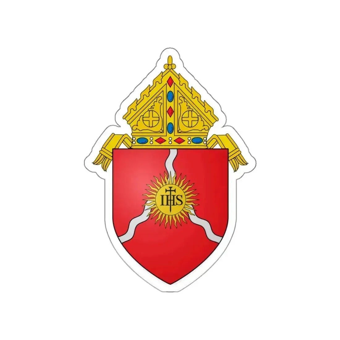 Roman Catholic Diocese of Shreveport - STICKER Vinyl Die-Cut Decal White Die-Cut 6 Inch - The Sticker Space