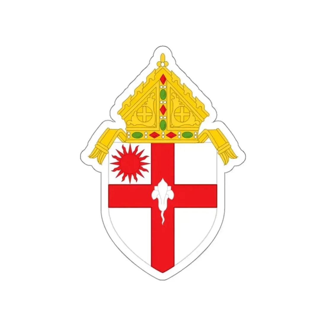 Roman Catholic Diocese of Spokane - STICKER Vinyl Die-Cut Decal White Die-Cut 3 Inch - The Sticker Space