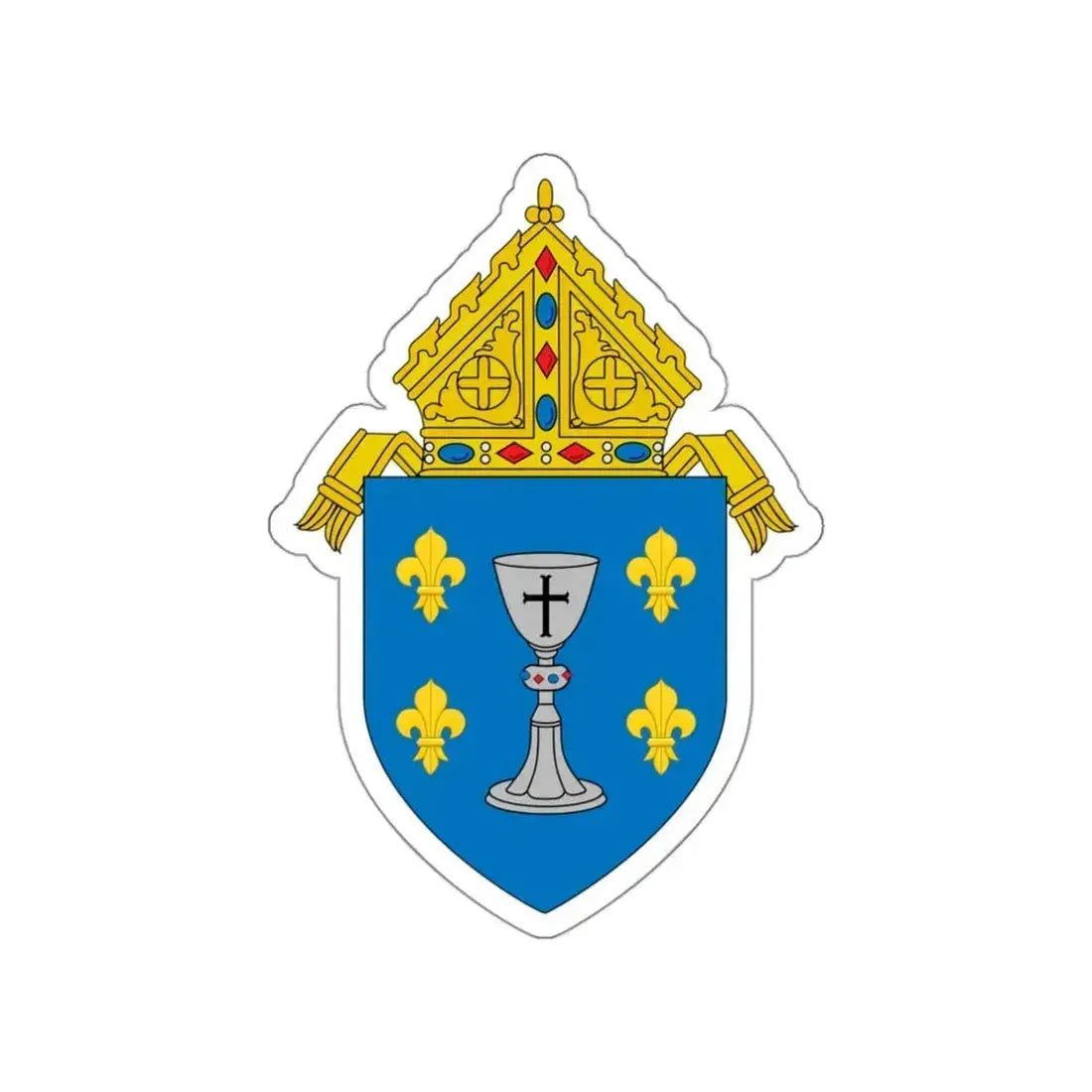Roman Catholic Diocese of St Cloud - STICKER Vinyl Die-Cut Decal White Die-Cut 3 Inch - The Sticker Space