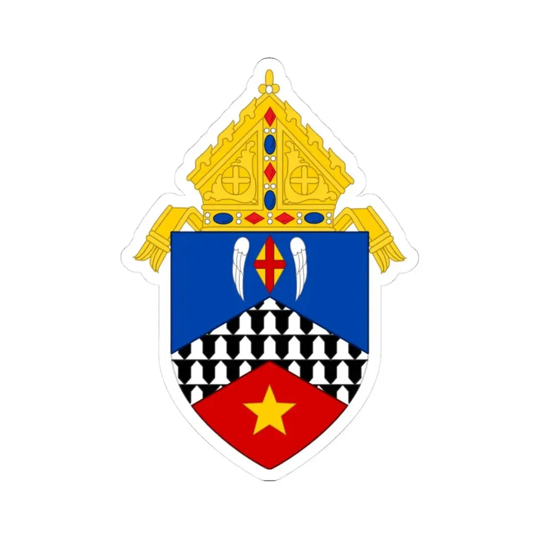 Roman Catholic Diocese of Stockton - STICKER Vinyl Kiss-Cut Decal 3 Inch White - The Sticker Space