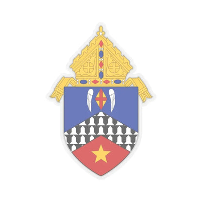 Roman Catholic Diocese of Stockton - STICKER Vinyl Kiss-Cut Decal 4 Inch Transparent - The Sticker Space