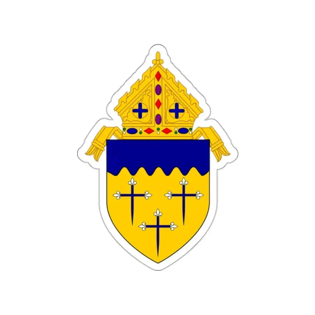 Roman Catholic Diocese of Superior - STICKER Vinyl Die-Cut Decal White Die-Cut 2 Inch - The Sticker Space
