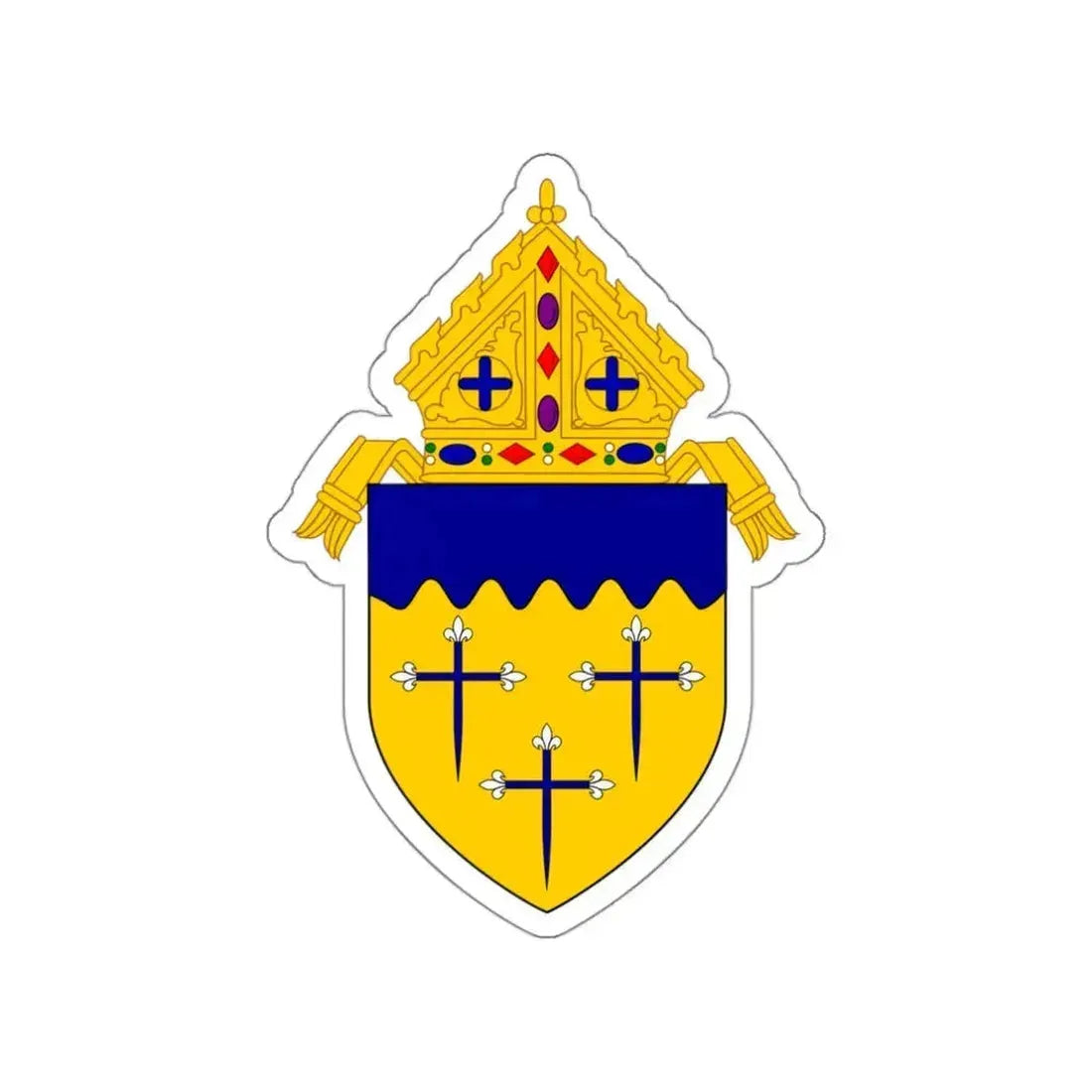 Roman Catholic Diocese of Superior - STICKER Vinyl Die-Cut Decal White Die-Cut 3 Inch - The Sticker Space
