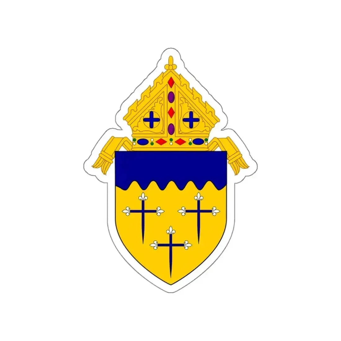 Roman Catholic Diocese of Superior - STICKER Vinyl Die-Cut Decal White Die-Cut 5 Inch - The Sticker Space