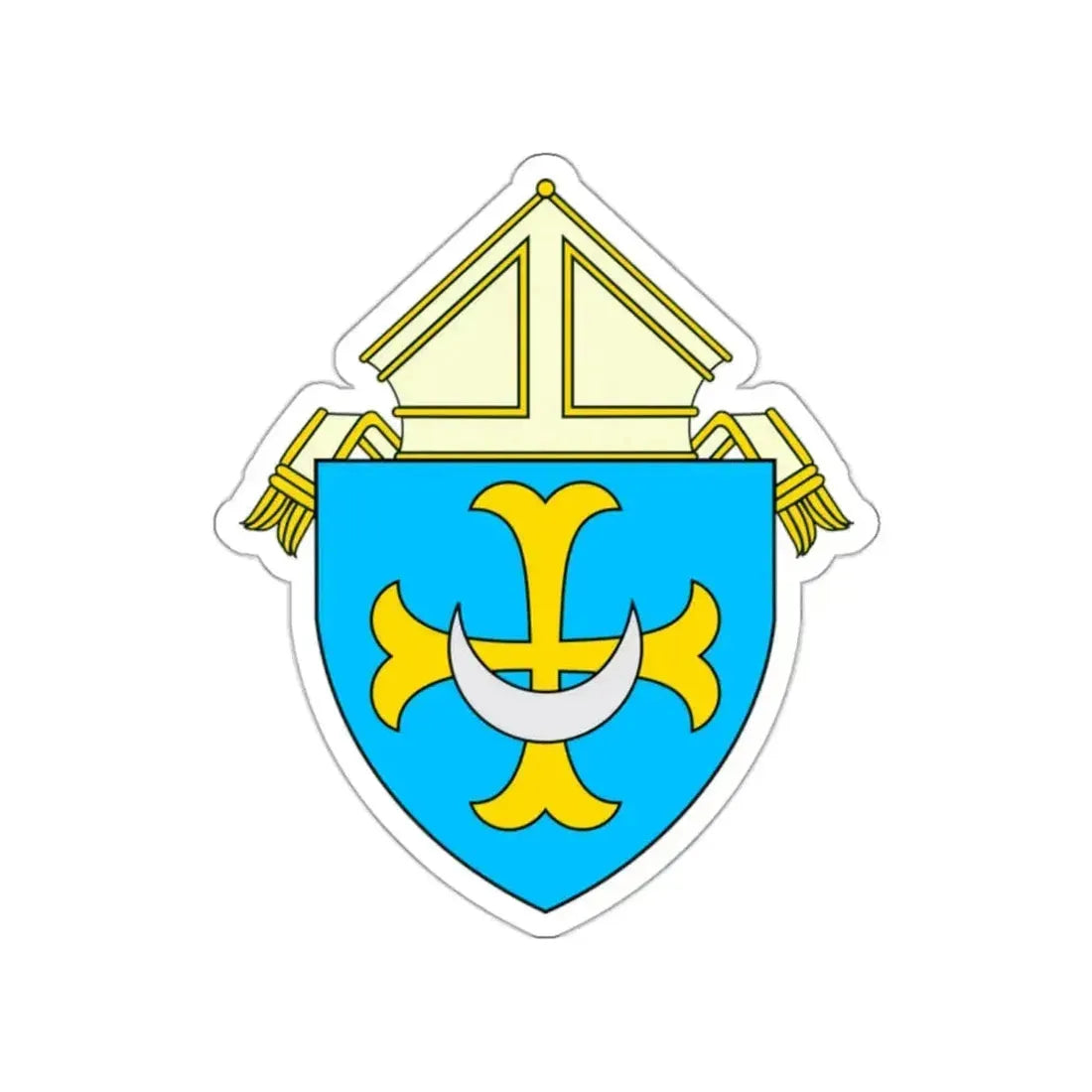Roman Catholic Diocese of Trenton - STICKER Vinyl Die-Cut Decal White Die-Cut 2 Inch - The Sticker Space