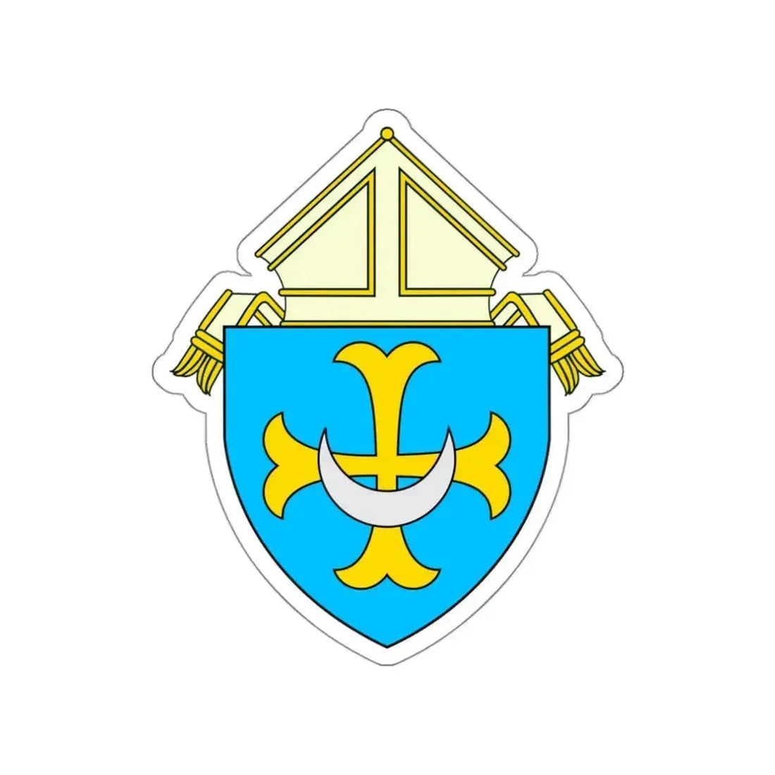 Roman Catholic Diocese of Trenton - STICKER Vinyl Die-Cut Decal White Die-Cut 3 Inch - The Sticker Space