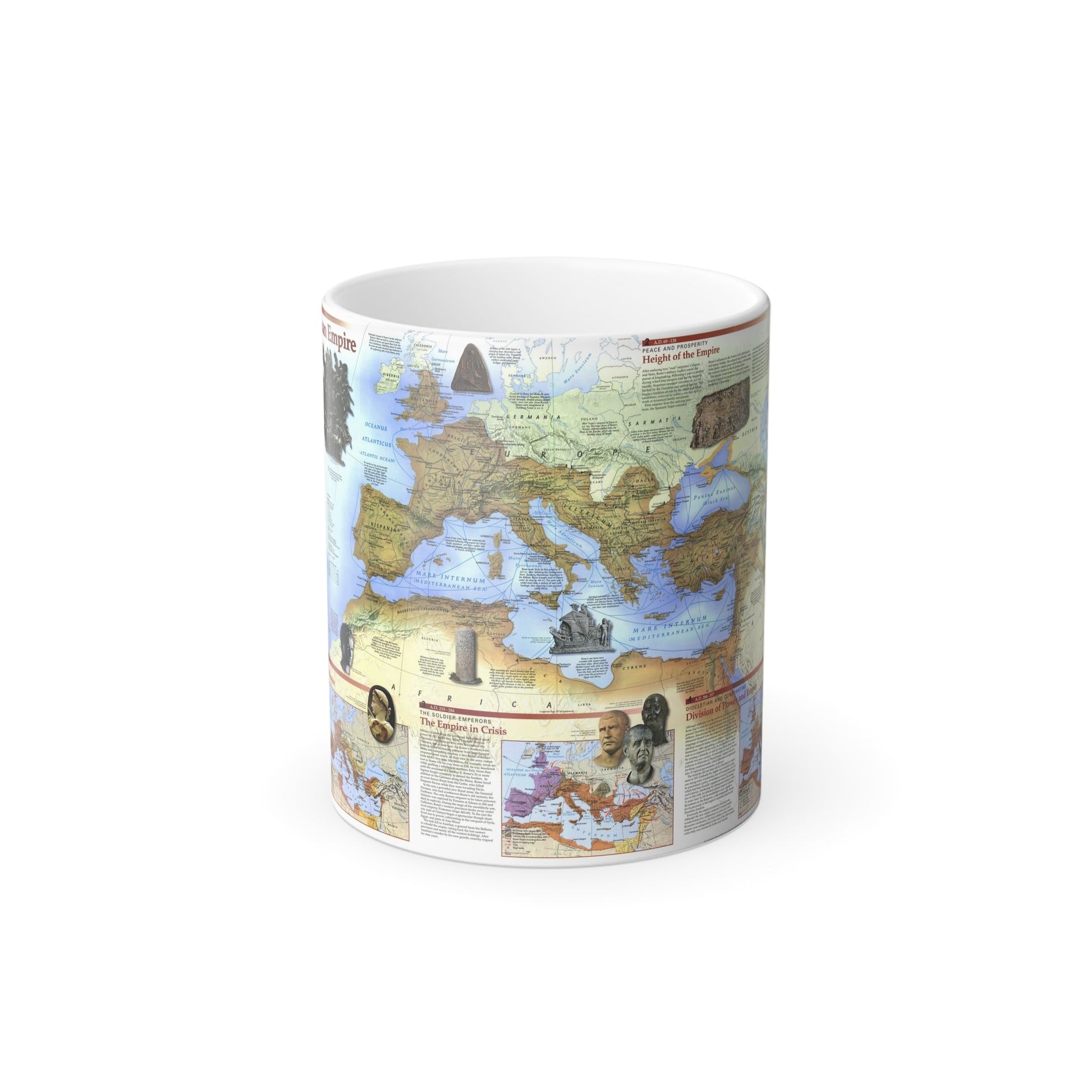 Roman Empire (1997) (Map) Color Changing Mug 11oz-11oz-The Sticker Space