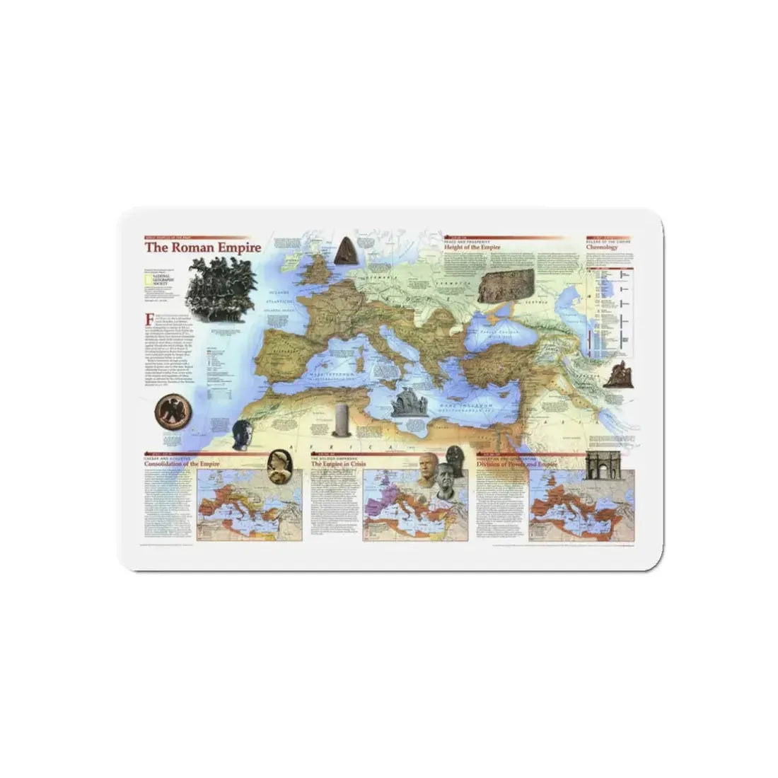 Roman Empire (1997) (Map) Refrigerator Magnet - The Sticker Space