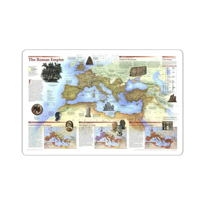 Roman Empire (1997) (Map) STICKER Vinyl Kiss-Cut Decal 4 Inch White - The Sticker Space