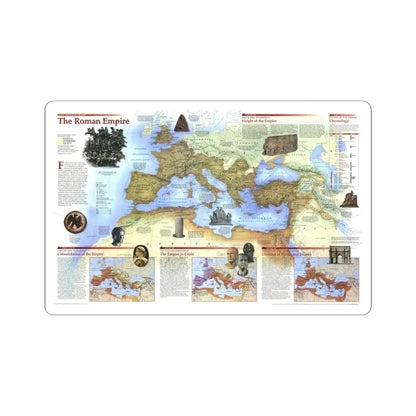 Roman Empire (1997) (Map) STICKER Vinyl Kiss-Cut Decal 6 Inch White - The Sticker Space