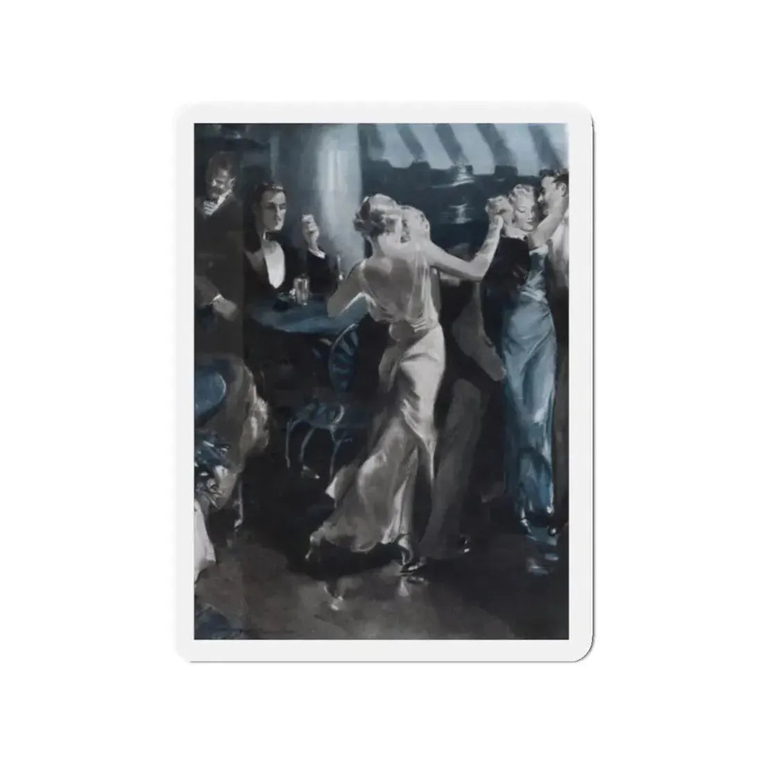 Romance 3.2 (1), Cosmopolitan, January 1934 (Magazine Illustration) Refrigerator Magnet 2 Inch Die-Cut - The Sticker Space