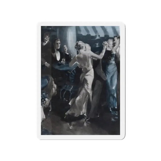 Romance 3.2 (1), Cosmopolitan, January 1934 (Magazine Illustration) Refrigerator Magnet 2 Inch Die-Cut - The Sticker Space