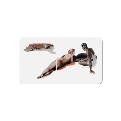 Romance 3.2 (2), Cosmopolitan, January 1934 (Magazine Illustration) Refrigerator Magnet - The Sticker Space