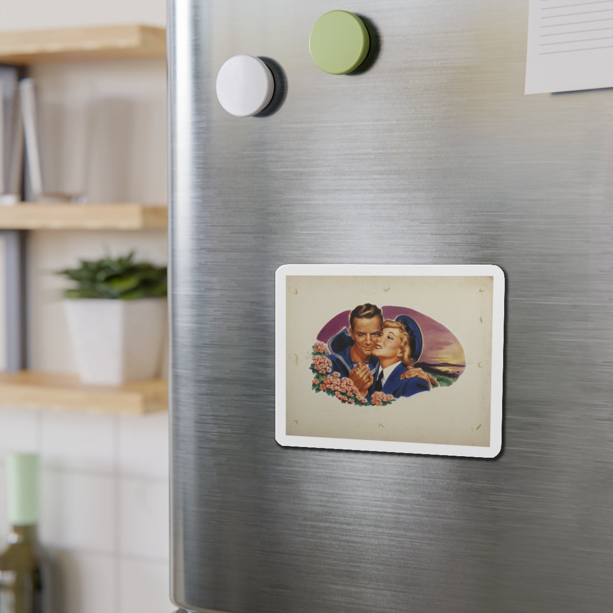 Romance Illustration_1 (Magazine Illustration) Refrigerator Magnet-The Sticker Space