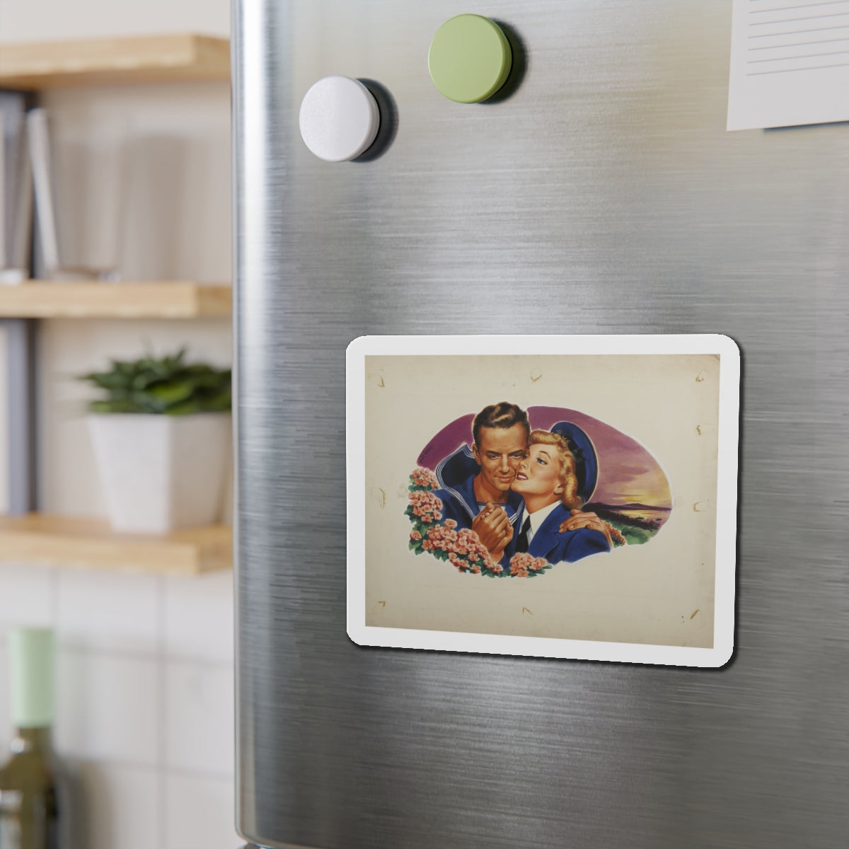 Romance Illustration_1 (Magazine Illustration) Refrigerator Magnet-The Sticker Space