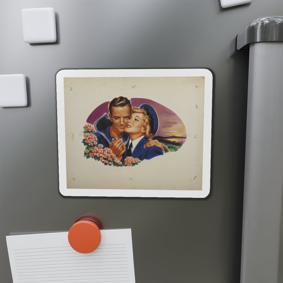 Romance Illustration_1 (Magazine Illustration) Refrigerator Magnet-The Sticker Space