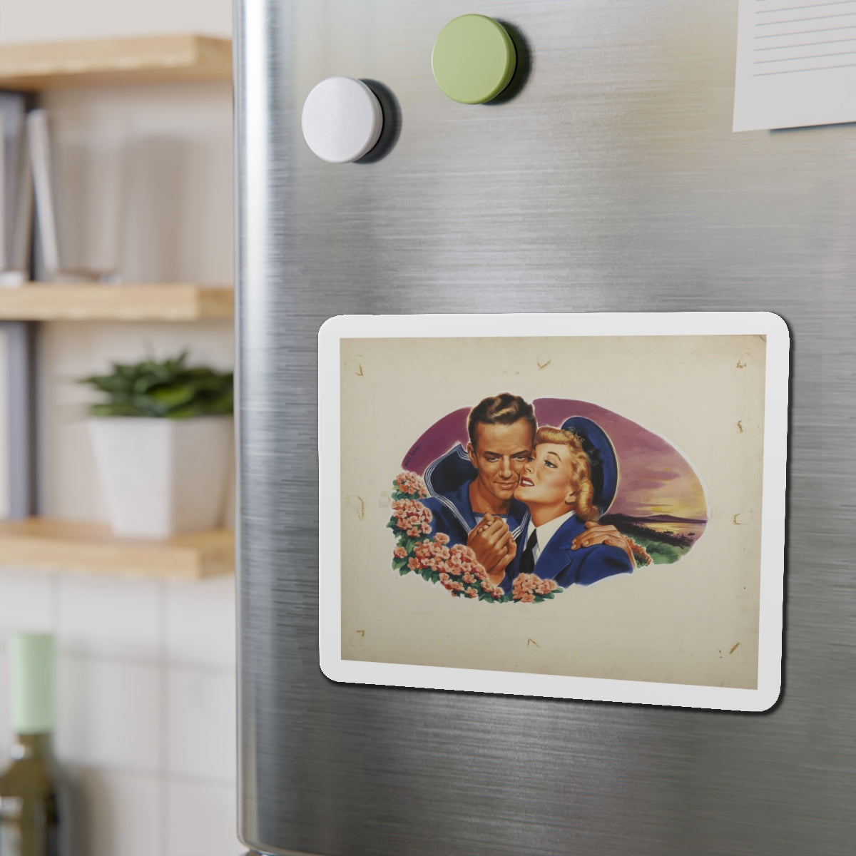 Romance Illustration_1 (Magazine Illustration) Refrigerator Magnet-The Sticker Space