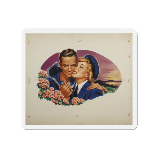 Romance Illustration_1 (Magazine Illustration) Refrigerator Magnet-2" x 2"-The Sticker Space