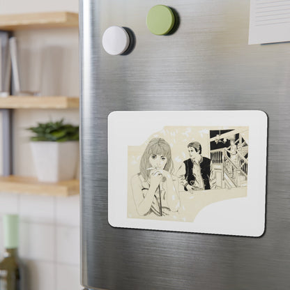 Romance Story Illustration (2) (Magazine Illustration) Refrigerator Magnet-The Sticker Space