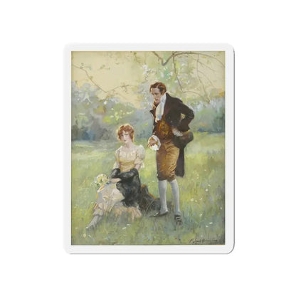 Romance story illustration (Magazine Illustration) Refrigerator Magnet - The Sticker Space