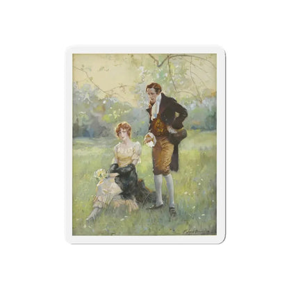 Romance story illustration (Magazine Illustration) Refrigerator Magnet - The Sticker Space