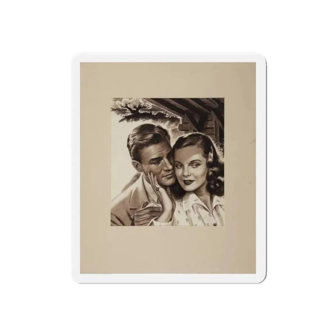 Romance Story Illustration_2 (Magazine Illustration) Refrigerator Magnet - The Sticker Space