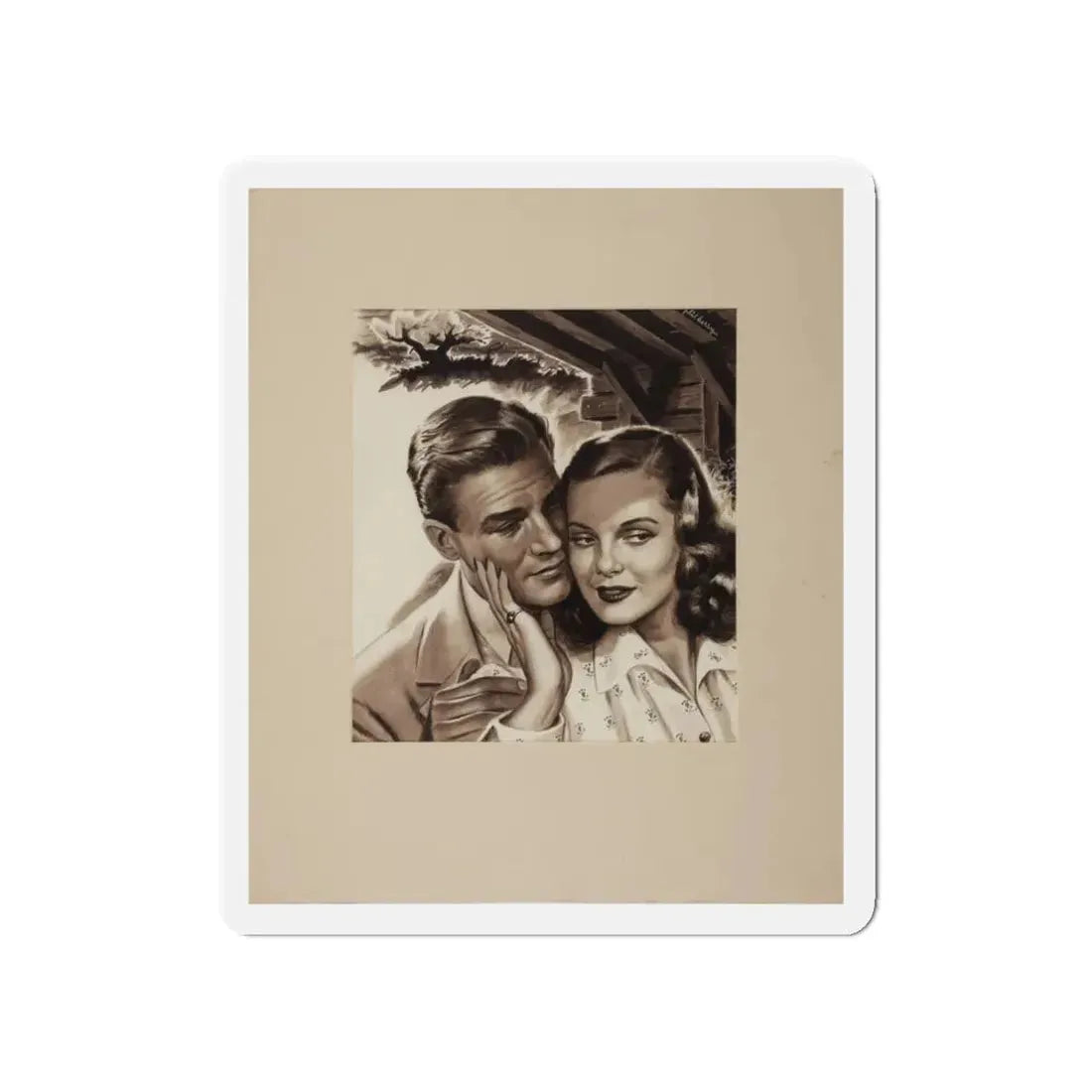 Romance Story Illustration_2 (Magazine Illustration) Refrigerator Magnet - The Sticker Space