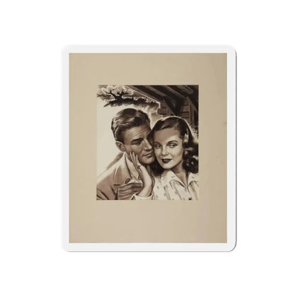 Romance Story Illustration_2 (Magazine Illustration) Refrigerator Magnet - The Sticker Space