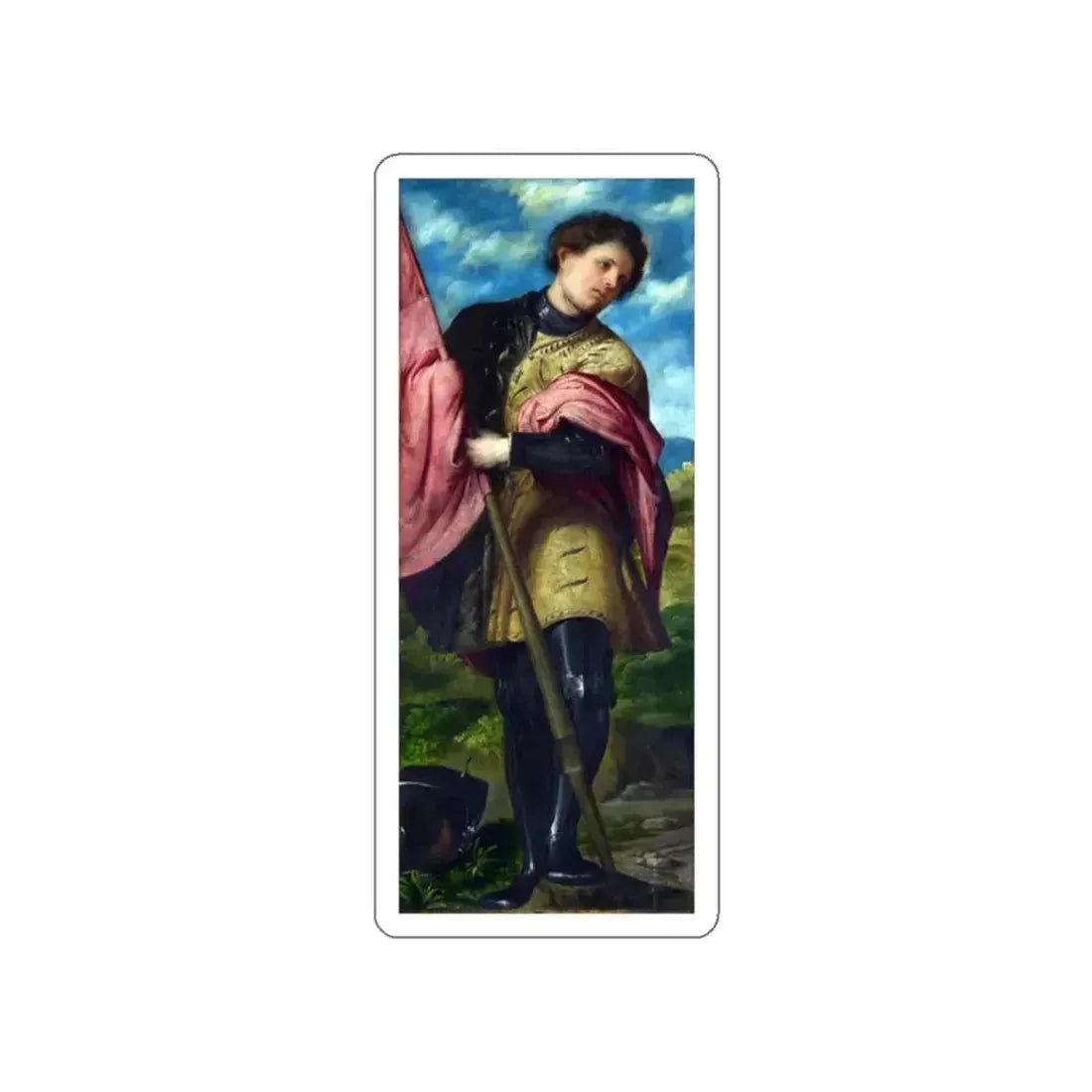 ROMANINO, Girolamo - Saint Alexander (Artwork) STICKER Vinyl Die-Cut Decal White Die-Cut 2 Inch - The Sticker Space