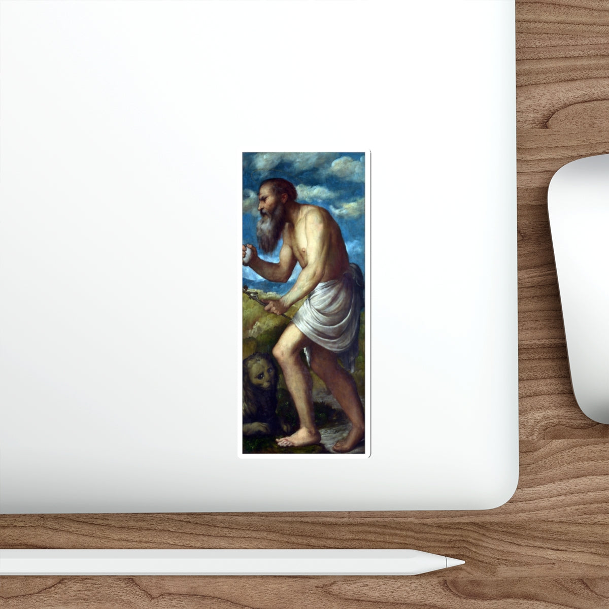 ROMANINO, Girolamo - Saint Jerome (Artwork) STICKER Vinyl Die-Cut Decal-The Sticker Space