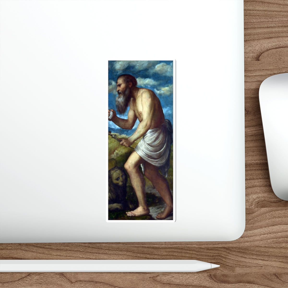 ROMANINO, Girolamo - Saint Jerome (Artwork) STICKER Vinyl Die-Cut Decal-The Sticker Space