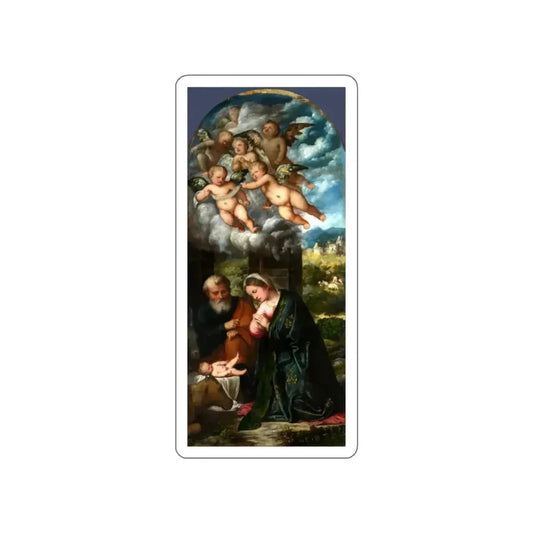 ROMANINO, Girolamo - The Nativity (Artwork) STICKER Vinyl Die-Cut Decal White Die-Cut 2 Inch - The Sticker Space