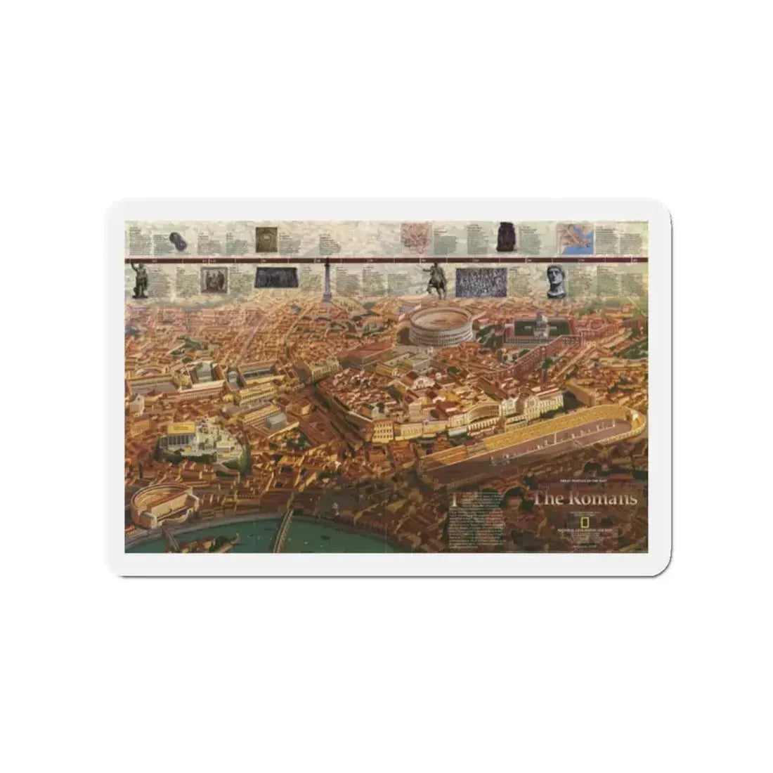 Romans, The (1997) (Map) Refrigerator Magnet 2 Inch Die-Cut - The Sticker Space