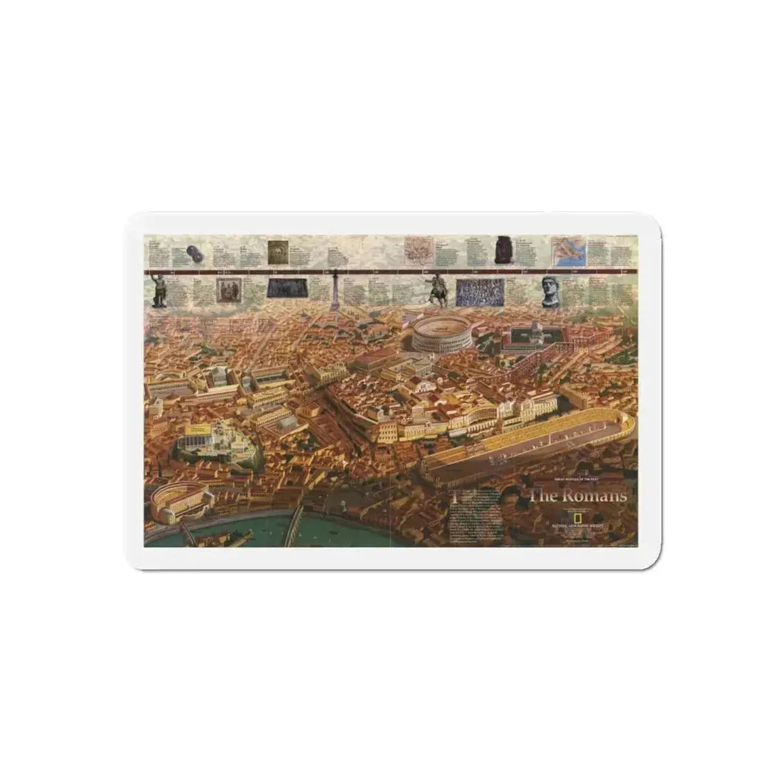 Romans, The (1997) (Map) Refrigerator Magnet 4 Inch Die-Cut - The Sticker Space