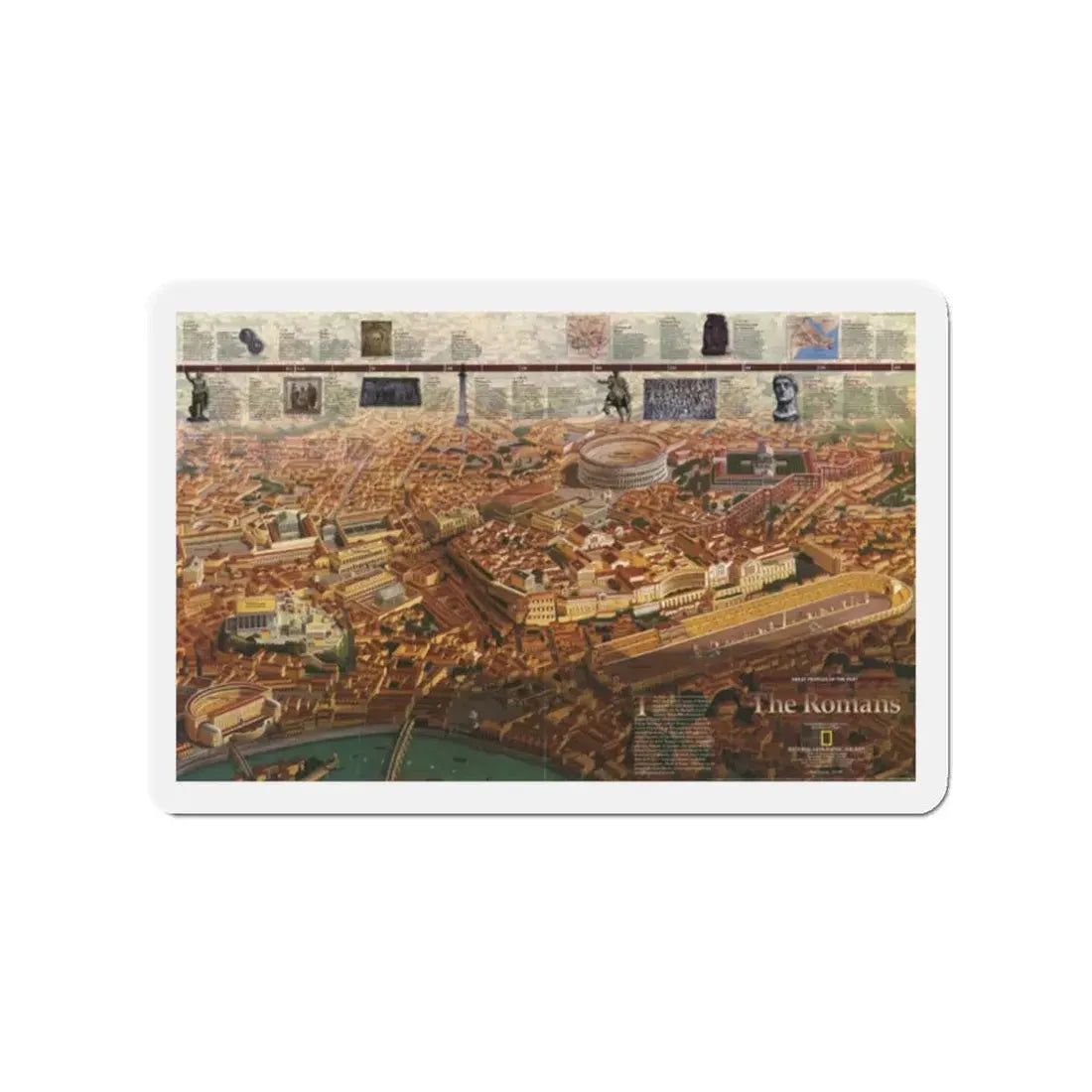 Romans, The (1997) (Map) Refrigerator Magnet - The Sticker Space