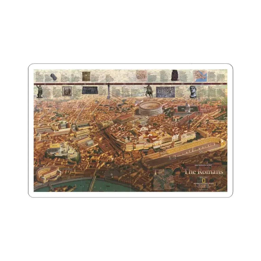 Romans, The (1997) (Map) STICKER Vinyl Kiss-Cut Decal 4 Inch White - The Sticker Space