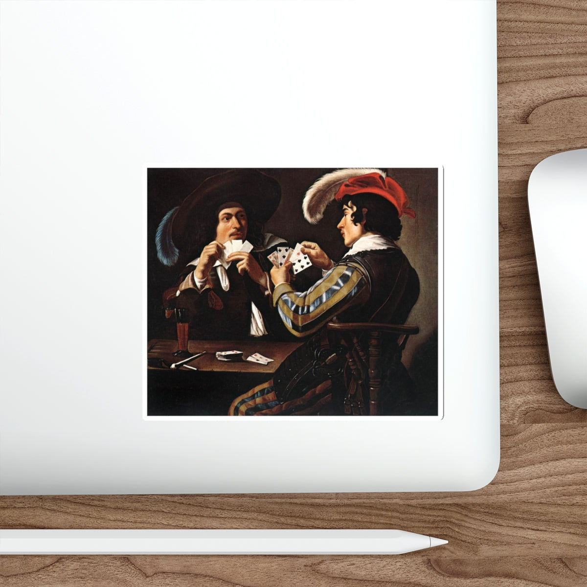 ROMBOUTS, Theodor - The Card Players2 (Artwork) STICKER Vinyl Die-Cut Decal-The Sticker Space