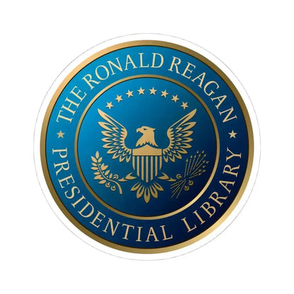 Ronald Reagan Presidential Library - STICKER Vinyl Kiss-Cut Decal 4 Inch White - The Sticker Space