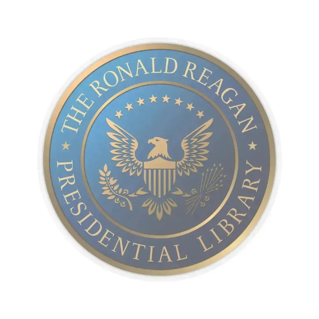 Ronald Reagan Presidential Library - STICKER Vinyl Kiss-Cut Decal 6 Inch Transparent - The Sticker Space