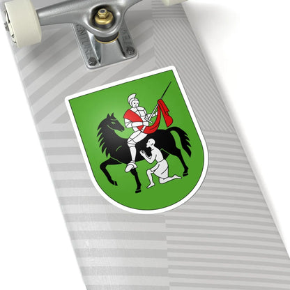 RoncoSopraAscona-coat of arms (Switzerland) (Coat of Arms) STICKER Vinyl Kiss-Cut Decal - The Sticker Space