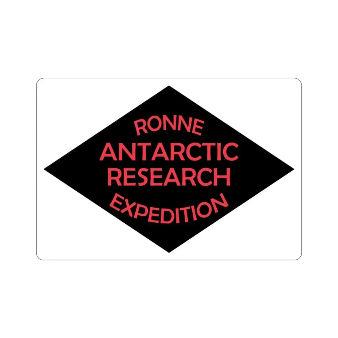 Ronne Antartic Research Expedition Flag (United States) STICKER Vinyl Kiss-Cut Decal 3 Inch White - The Sticker Space