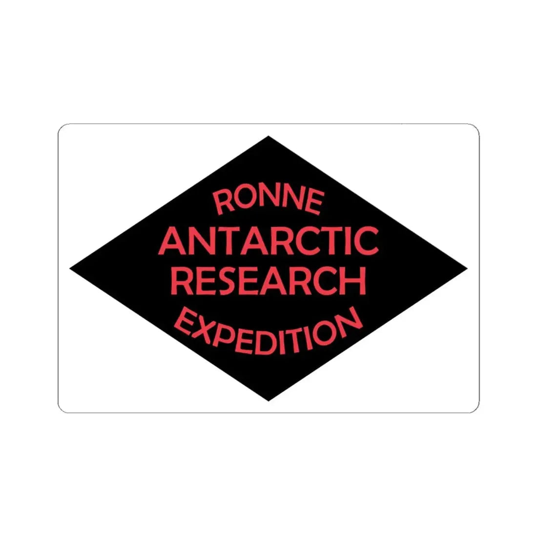 Ronne Antartic Research Expedition Flag (United States) STICKER Vinyl Kiss-Cut Decal 6 Inch White - The Sticker Space