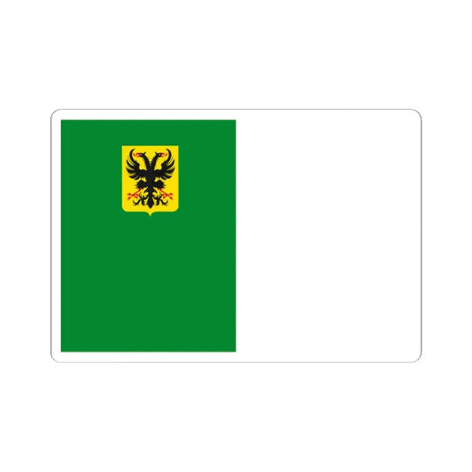 Ronse vlag (Belgium) STICKER Vinyl Kiss-Cut Decal 2 Inch White - The Sticker Space