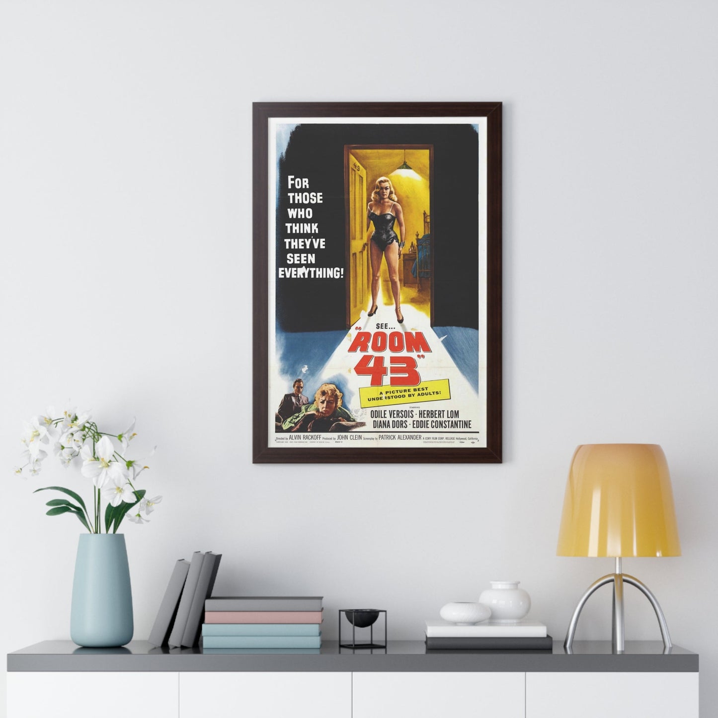 ROOM 43 1958 - Framed Movie Poster-The Sticker Space