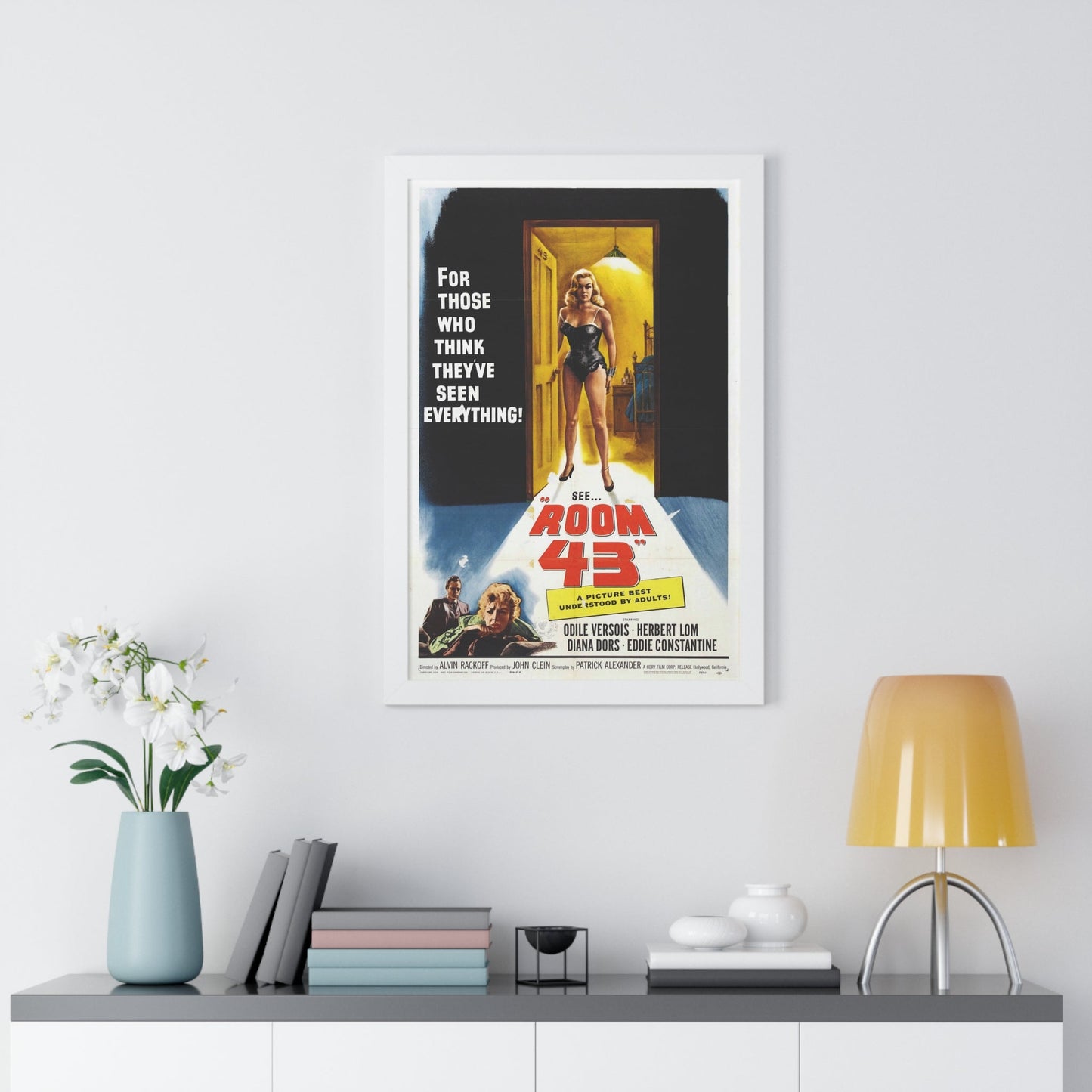 ROOM 43 1958 - Framed Movie Poster-The Sticker Space