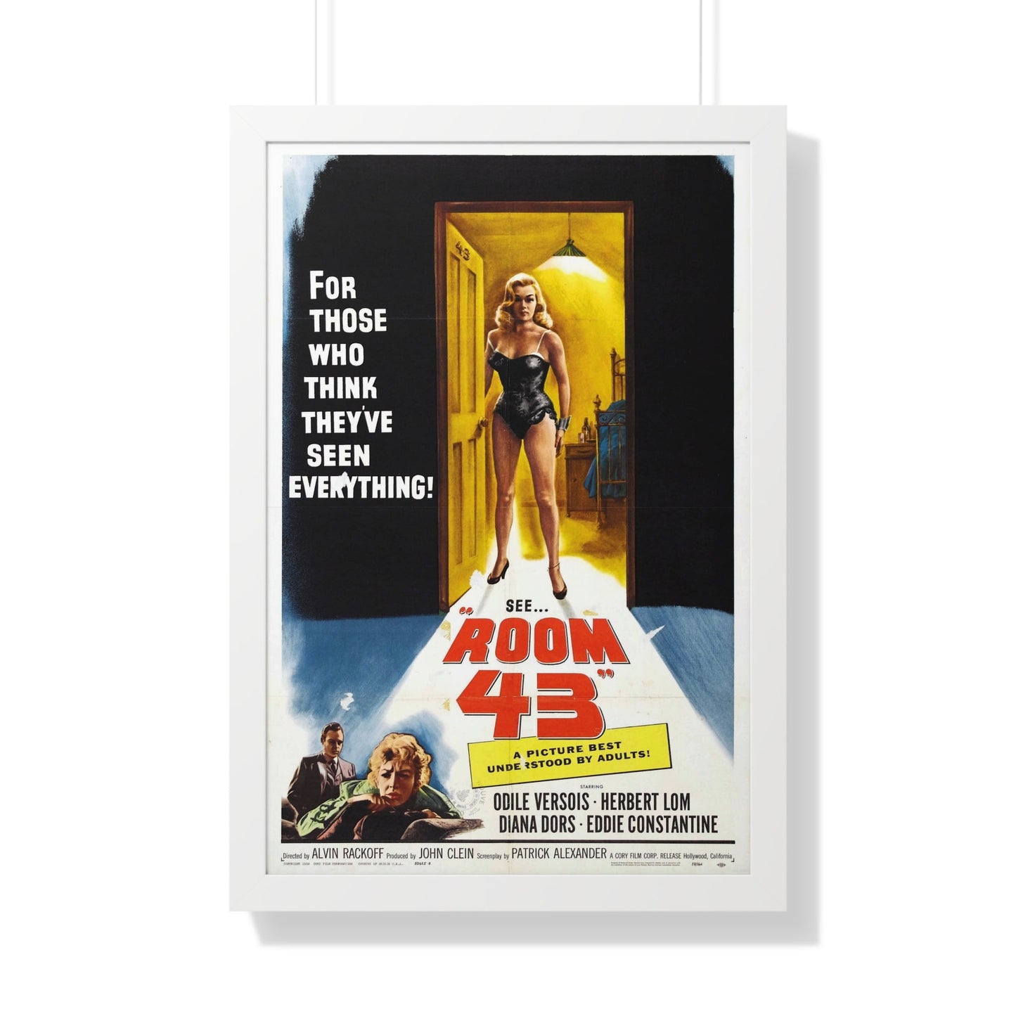 ROOM 43 1958 - Framed Movie Poster-20" x 30"-The Sticker Space